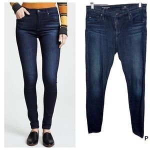 AG Adriano Goldschmied high rise farrah skinny ankle dark wash jeans size 28 R